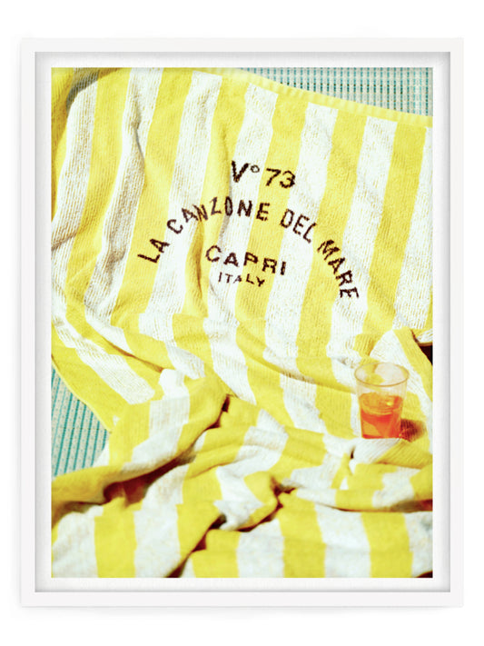 Yellow Lounge Towel, Capri