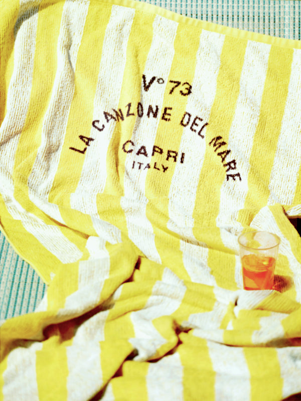 Yellow Lounge Towel, Capri