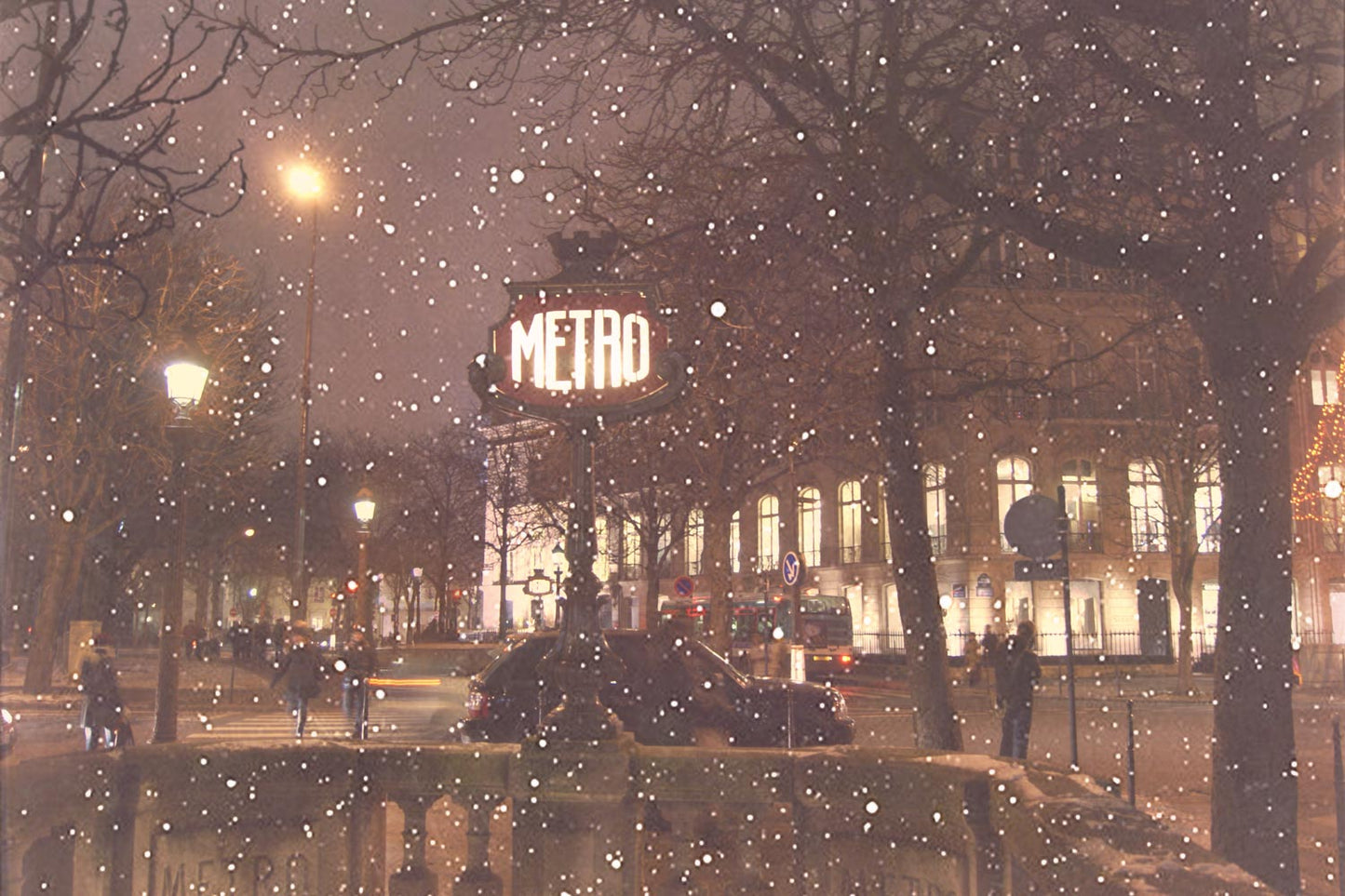 Metro in the Snow