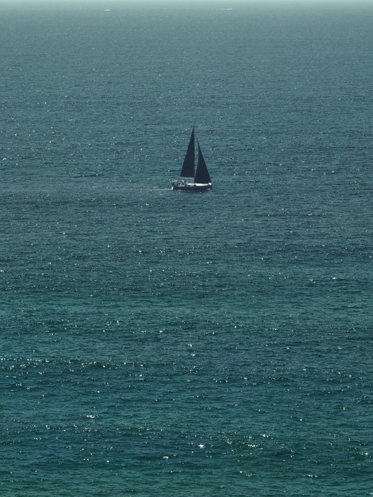 Sailing in the Teal Pacific